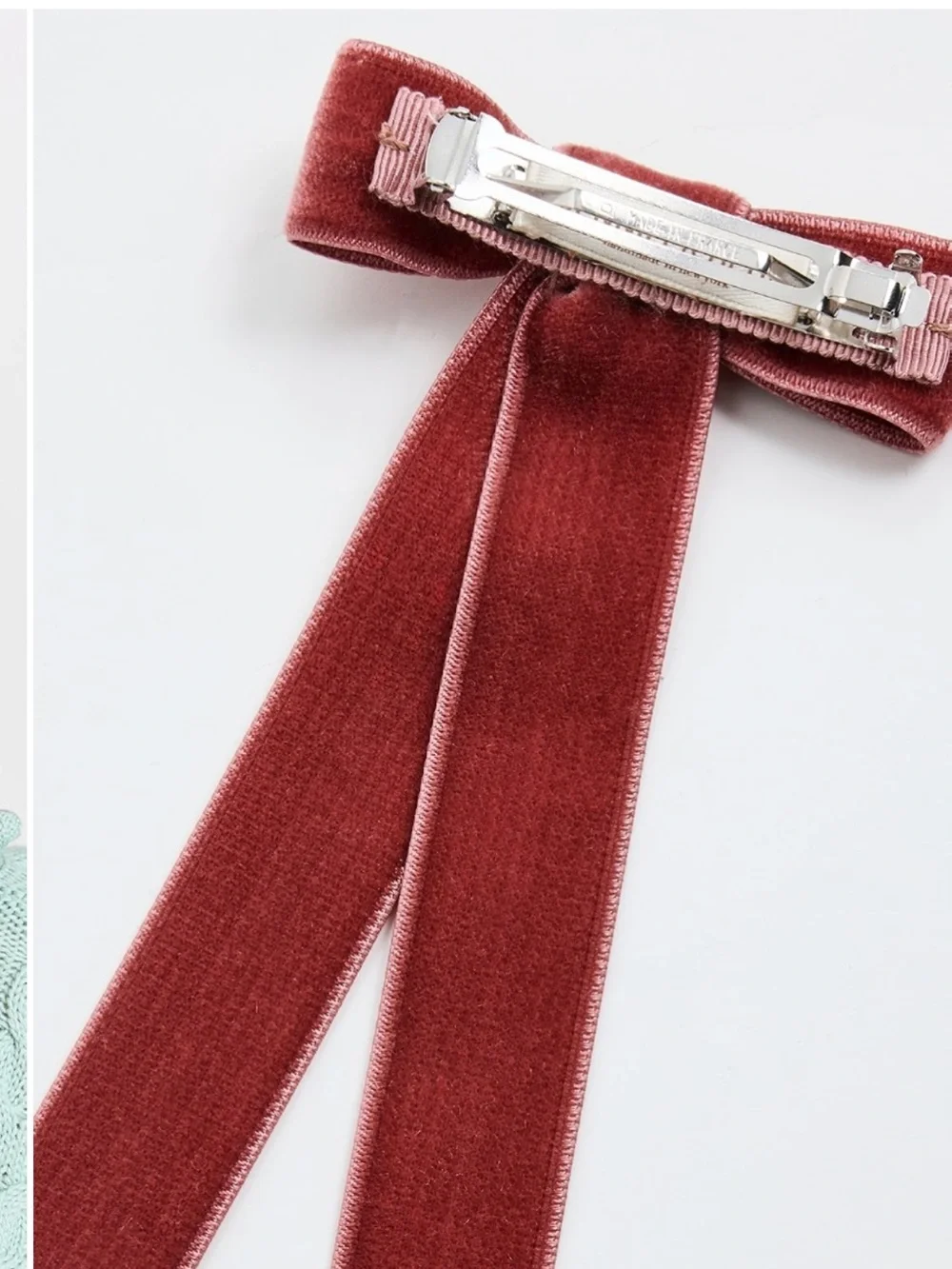 Jennifer Behr Velvet Bow Barrette